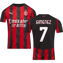 GIMENEZ #7 AC Milan 1:1 Quality Home Fans Soccer Jersey 2025/26 ★★