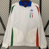 2024 Italy Blue White Reversible Windbreaker 双面