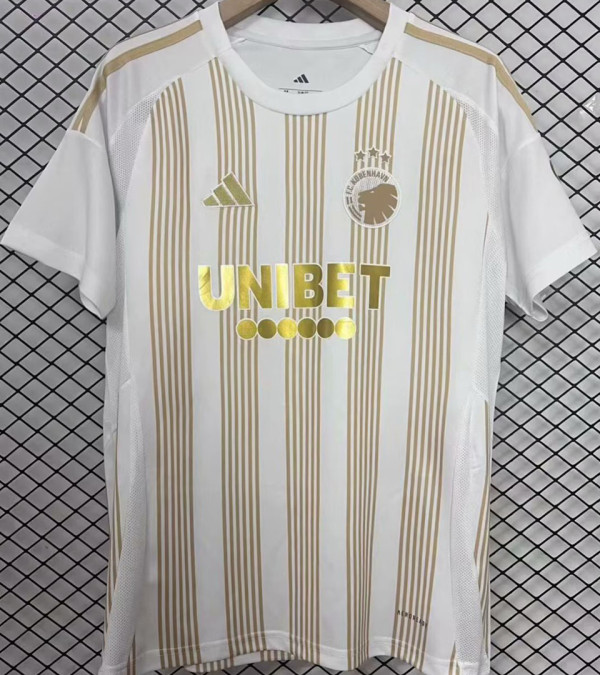 2025/26 Copenhagen Champion Version White Fans Soccer Jersey