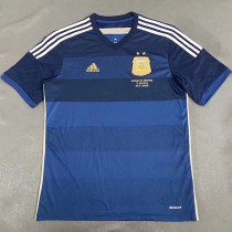 2014 Argentina Away Retro Soccer Jersey