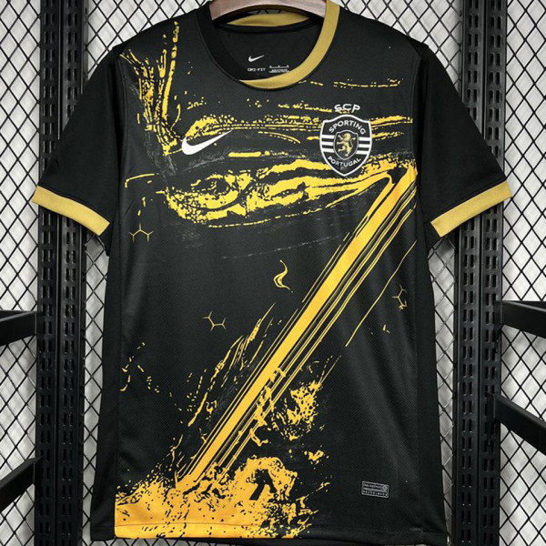 2024/25 Sporting CP Lisbon Third Black Fans Jersey里斯本