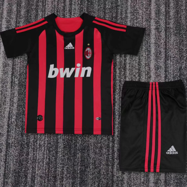 2008/09 AC Milan Home Retro Kids Soccer Jersey