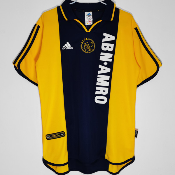 2000/01 Ajax  Away Yellow Retro Soccer Jersey