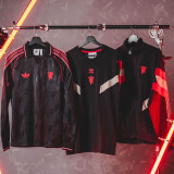 2024/25 M Utd Black Windbreaker Embroidered Logo （刺绣队徽）