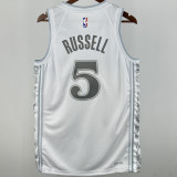 2025/26 Mavericks RUSSELL #5 White City Edition NBA Jersey