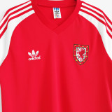 1982 Wales Home Red Retro Soccer Jersey
