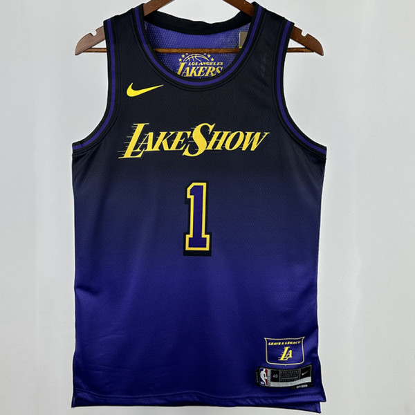 2025 Lakers RUSSELL #1 City Edition NBA Jerseys