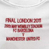 2010/11 M Utd Away White Retro UCL Version Soccer Jersey（胸前有绣欧冠决赛小字）