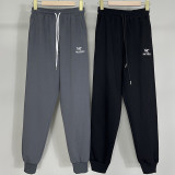 2025 Bird Home Grey Cotton sports ankle pants style