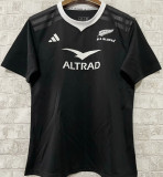 2024/25 All Blacks Home Black Rugby Shirt 全黑 圆领