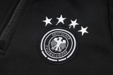 2025 Germany Black Hoody Zipper Jacket Tracksuit