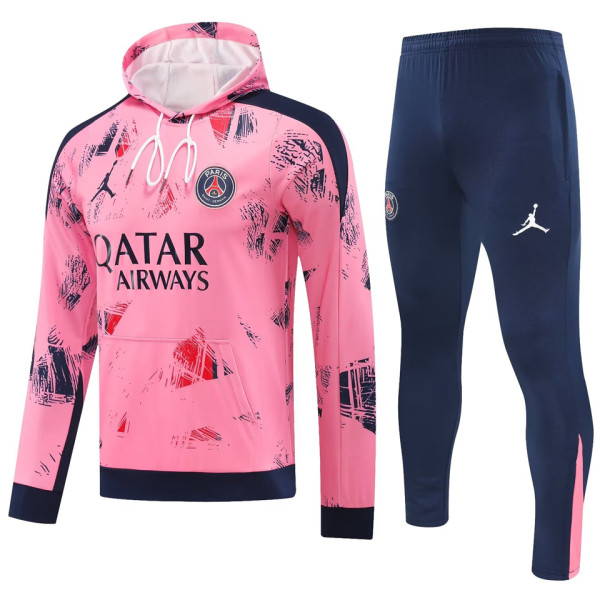 2025 PSG Pink Hoody Zipper Jacket Tracksuit