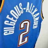Thunder GILGEOUS-ALEXANDER #2 Blue NBA Jersey