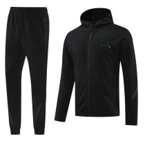 2025 AD~ Black Zipper Jacket Tracksuit