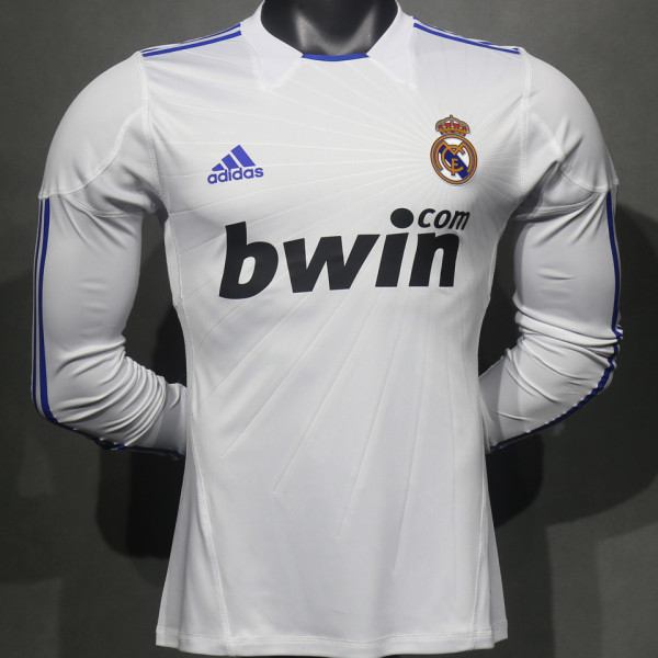 2010/11 RM Home Retro Long Sleeve Player Version Jersey 球员版