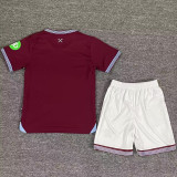 2025/26 West Ham Home Kids Soccer Jersey