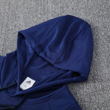 2025 Flamengo Sapphire Blue Hoody Zipper Jacket Tracksuit