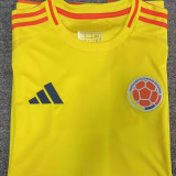 2024/25 Colombia Home Yellow Fans Soccer Jersey