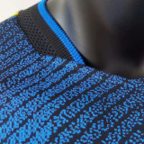 2021/22 M Utd Third Blue Player Version Soccer Jersey