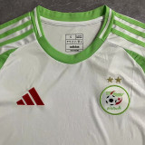 2025 Algeria Home White Fans Soccer Jersey  有两星