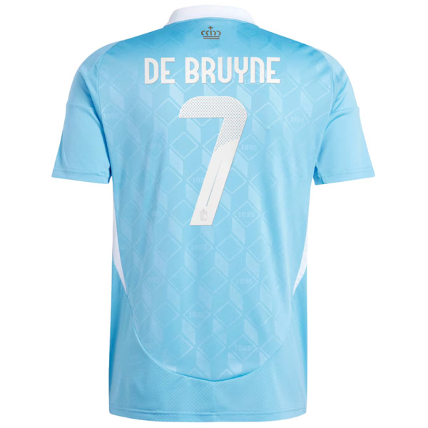DE BRUYNE #7 Belgium 1:1 Quality Away Fans Soccer Jersey 2024/25 ★★