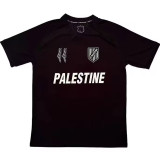 2025 Palestine Black Fans Soccer Jersey 白英文