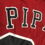 PIPPEN # 33 Bulls Red Mitchell Ness Retro Jerseys
