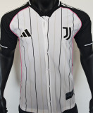 2025/26 JUV White Baseball Player Version T-Shirt  硅胶版