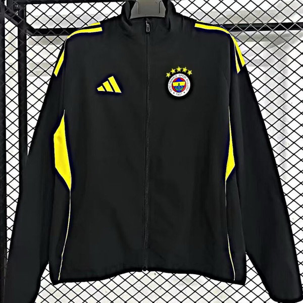 2025/26 Fenerbahce Black Windbreaker 费内巴切