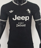 2025/26 JUV Third Black Player Version Soccer Jersey 带胸前新广告