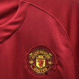 2007/08 M Utd Home Red Retro Kids Long Sleeve Soccer Jersey 长袖