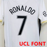 2006/07 M Utd Away White Retro Soccer Jersey