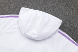 2025 Germany White Hoody Zipper Jacket