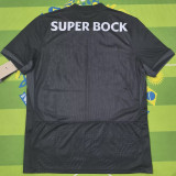 2025/26 Sporting Lisbon Black Fans Soccer Jersey 里斯本