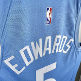Timberwolves EDWARDS #5 Blue NBA Jerseys