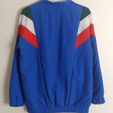 2025 Italy Blue Retro Style Windbreaker