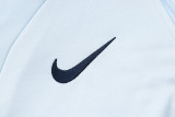 2025 France Grey Hoody Zipper Jacket  半拉链