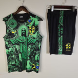 2025 Brazil Vest Training Kids Jersey  童装