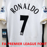 2006/07 M Utd Away Retro Player Version Long Sleeve Jersey 球员版长袖