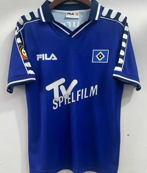 2000 Hamburger Away Blue Retro Soccer Jersey