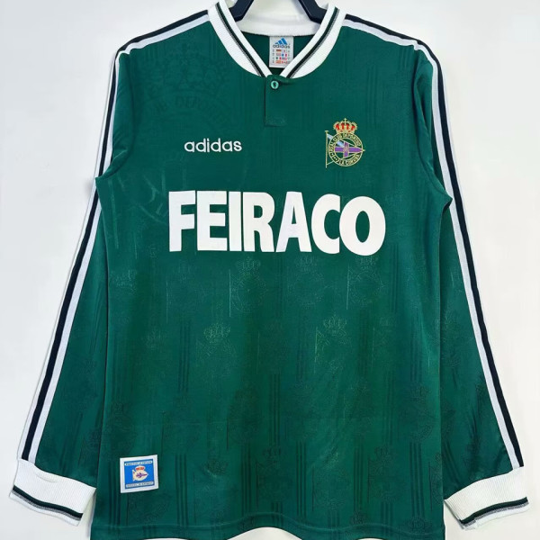 1999/2000 Deportivo La Coruna Away Retro Long Sleeve Soccer Jersey