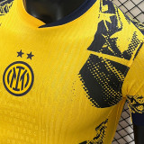2024/25 In Milan Third Yellow Player Version Soccer Jersey