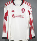 2025/26 LFC Away White Player Version Long Sleeve Jersey