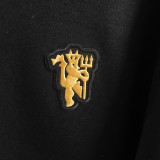 2026 M Utd Black Retro Style Hoody 黑色