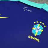 2025  Brazil Sapphire Blue Training Jersey(A Set)