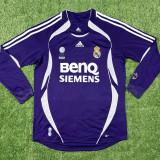 2006/07 RM Away Purple Long Sleeve Retro Jersey