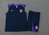 2025/26 Corinthians Sapphire Blue Vest Training Jersey(A Set)
