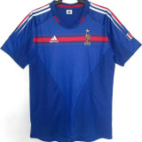 2004 France Home Blue Retro Soccer Jersey