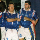 1996 France Home Blue Retro Soccer Jersey