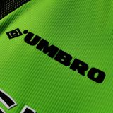 1998/99 M Utd Green GK Retro Soccer Jersey
